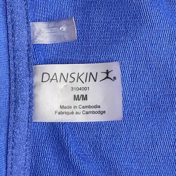 Danskin Royal Blue Asymmetrical Cowl Neck Sweater Jacket – Size Medium - Picture 4 of 7